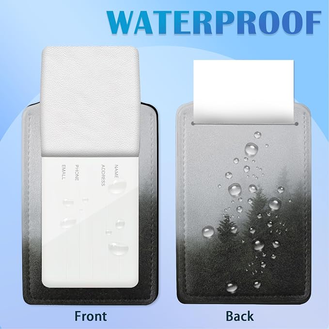 Misty Foggy Mountain 2 PCS Luggage Tags, Privacy Cover ID Label - Image 4