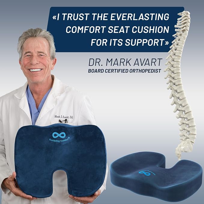 Everlasting Comfort Doctor Recommended Memory Foam Seat Cushion - Image 6