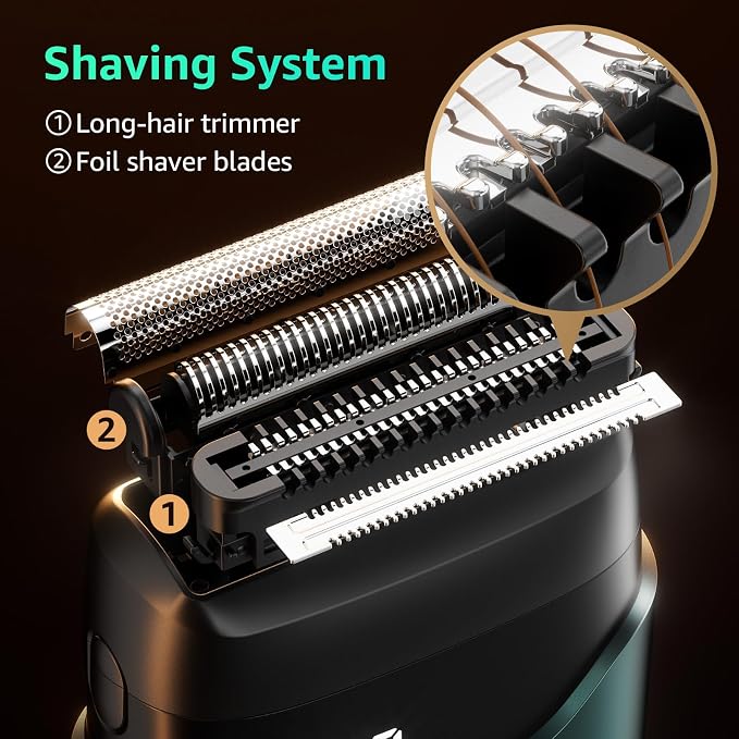 Electric Foil Shavers for Men, Mini Electric Razor, Compact Face Shaver - Image 3