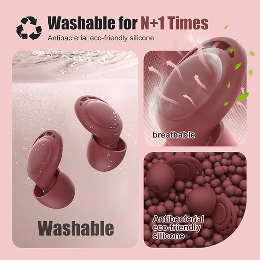 Ear Plugs for Sleeping Noise Reduction, Beinkap Reusable Earplugs Hearing - Image 4