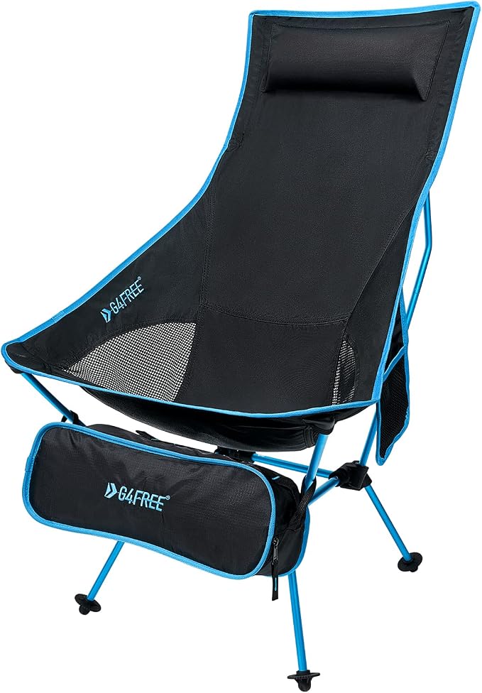 G4Free Lightweight Portable High Back Camp Chair, Folding Chair Lawn Chair by G4Free
