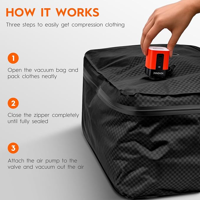 Vacuum Bags with Wireless Pump– Space Saver Compression Bags - Image 7