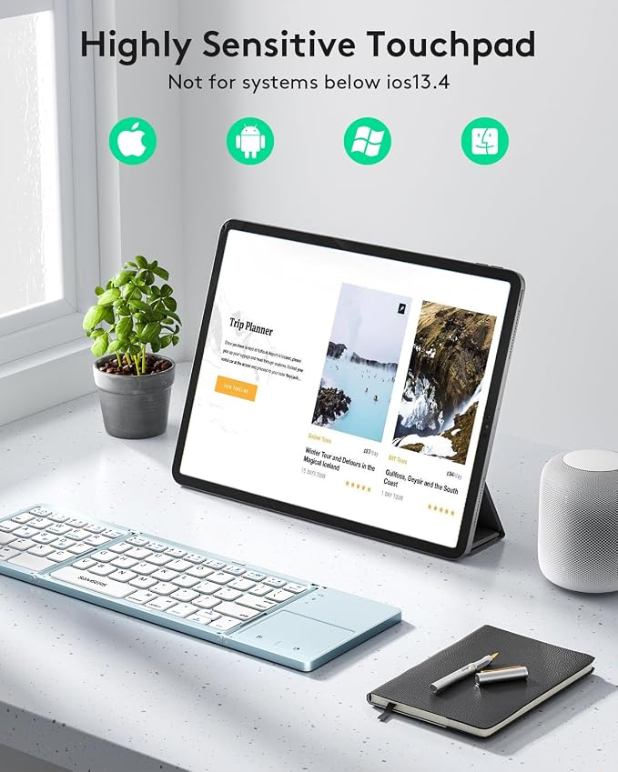Samsers Multi-Device Foldable Bluetooth Keyboard - Image 3