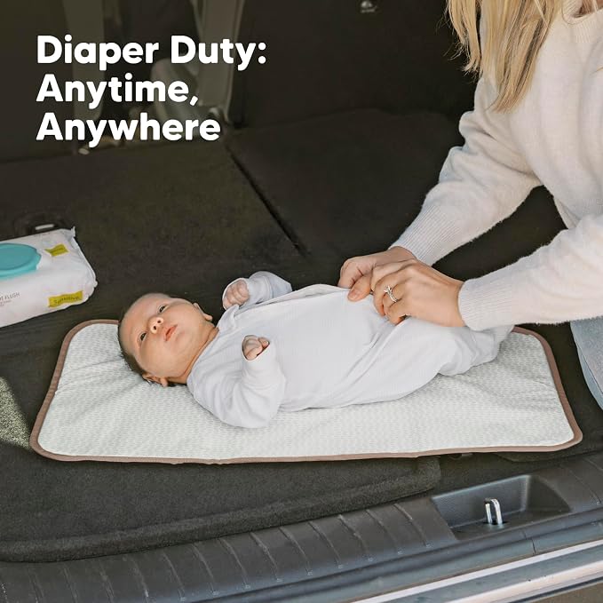 KeaBabies Portable Diaper Changing Pad, Easy Wipe Clean - Image 8
