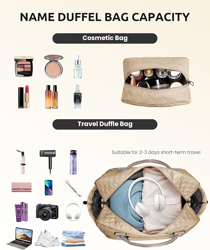 Girly Gifts for Women, Gifts for Women-Initial Travel Bag - Image 6