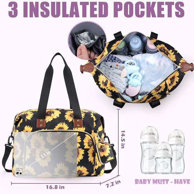 Tuwubi Diaper Bag Tote, Baby Diaper Bag - Image 4