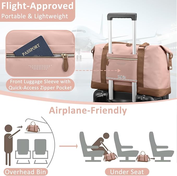 Travel Duffle Bag for Women, Weekender Bags, Hospital Bag for Labor Delivery - Image 3