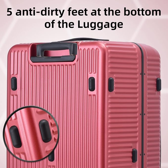2 pieces 20/29 Aluminum Frame Carry On and Checked Luggage Set - Image 9