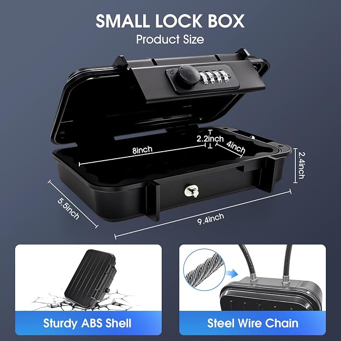 Beach Lock Box, Travel Safe Lock Box - Image 2
