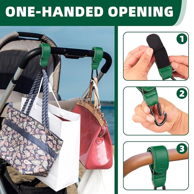 Baby Stroller Hooks Bag Hooks for Hanging Diaper Bags Multipurpose Hooks for - Image 3