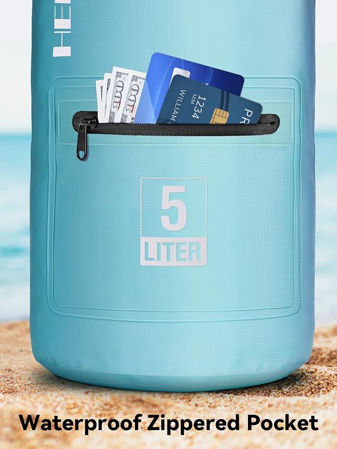 HEETA Waterproof Dry Bag with Front Zippered Pocket - Image 7