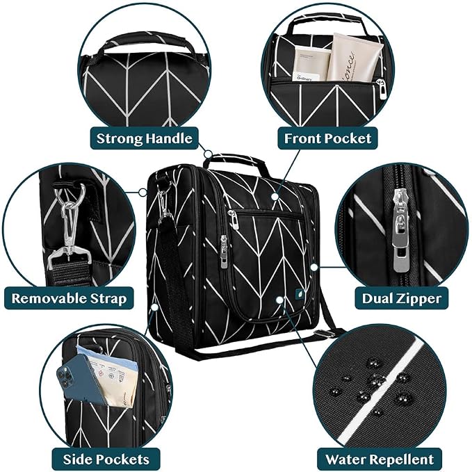 PAVILIA Extra Large Toiletry Bag Travel Bag - Image 3