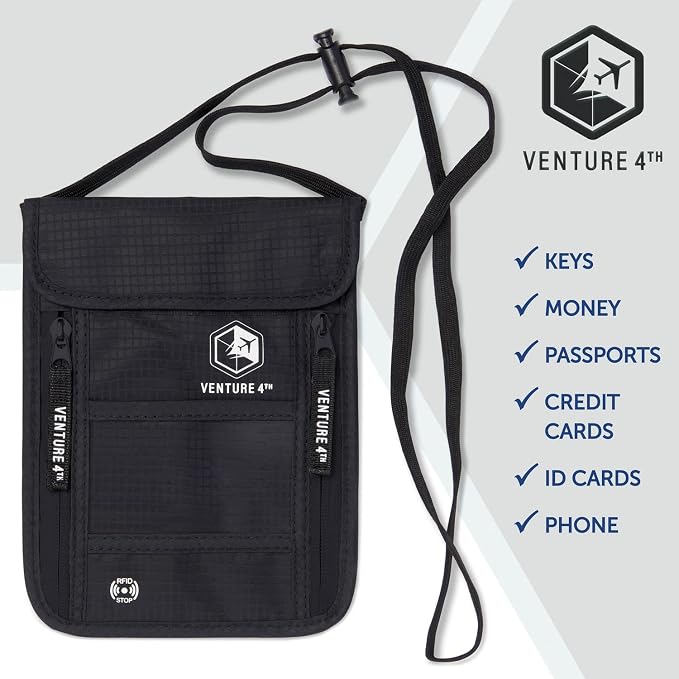 VENTURE 4TH Passport Holder Neck Wallet - Image 8
