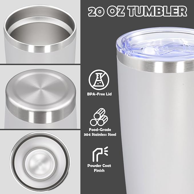 20oz Tumbler Bulk Stainless Steel Tumbler Cup - Image 3