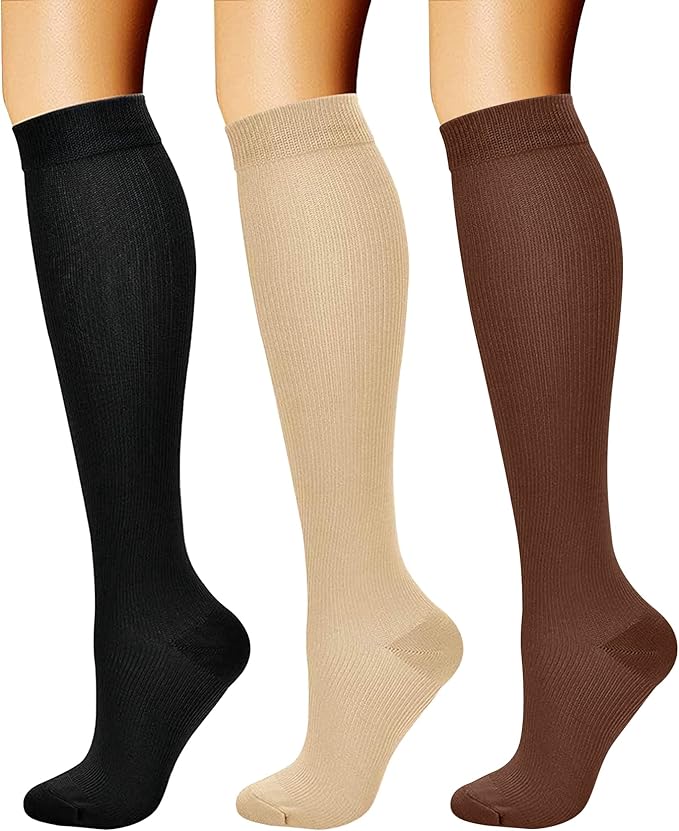 CHARMKING Compression Socks for Women & Men Circulation 15-20 mmHg is Best by CHARMKING