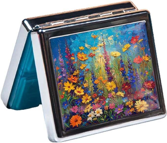 Cute and Portable Metal Pill Organizer – 8 Compartments, Elegant Chrome Finish - Image 4
