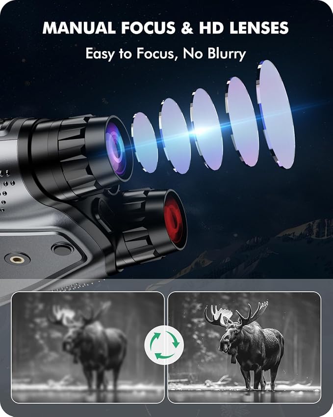 Night Vision Goggles, 4K Night Vision Binoculars, 4.0" HD Screen Binoculars - Image 6