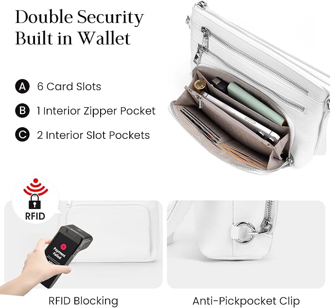 befen Genuine Leather Crossbody Bags - Image 2
