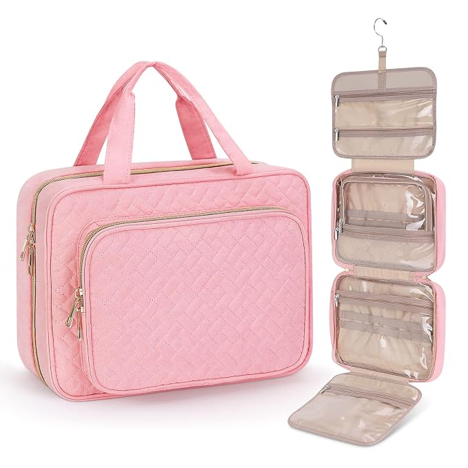 Wedama Toiletry Bag for Women, Large Cosmetic Travel Bag, Hanging Toiletry Bag by Wedama