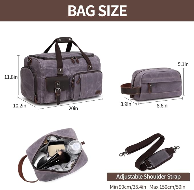Travel Duffle Bag Weekender Bag - Image 5