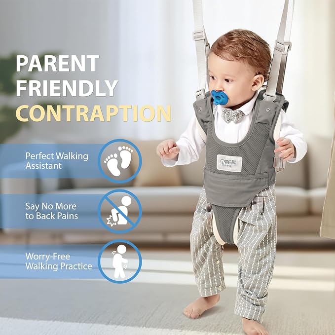 Baby Walking Harness-Handheld Assistant Belt- Toddler Infant Walking Aid - Image 2