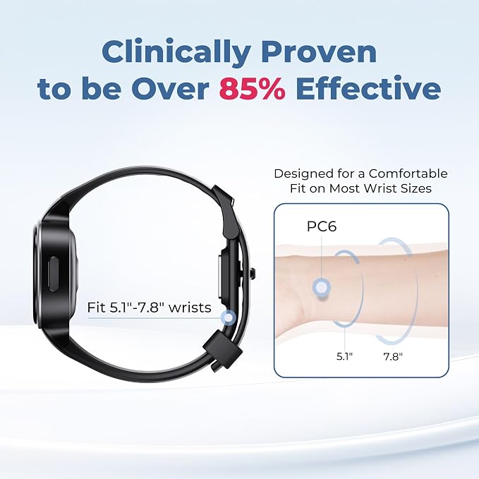 EmeTerm Smart FDA-Cleared Anti-Nausea Wristwatch Touchscreen IP67 Waterproof - Image 6