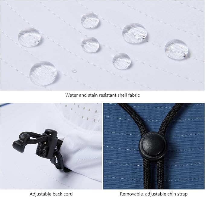 UPF 50+ Foldable Brim Water-Resistant Sun Bucket Hat - Image 5