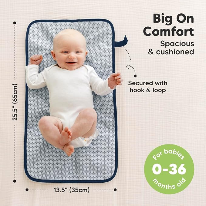 KeaBabies Portable Diaper Changing Pad, Easy Wipe Clean - Image 3