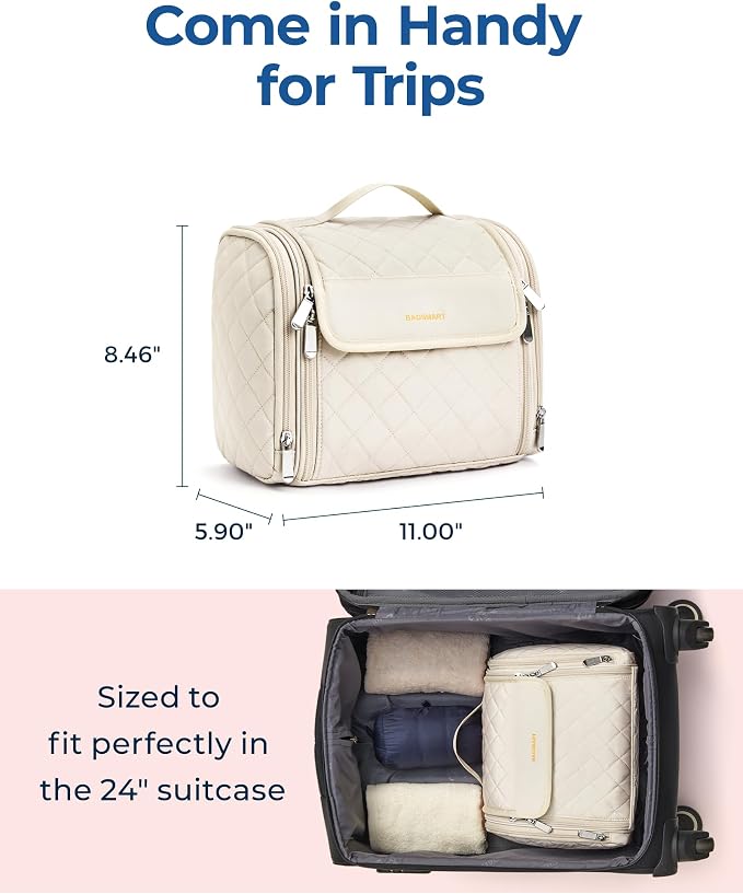 BAGSMART Toiletry Bag Travel Makeup Bag - Image 5