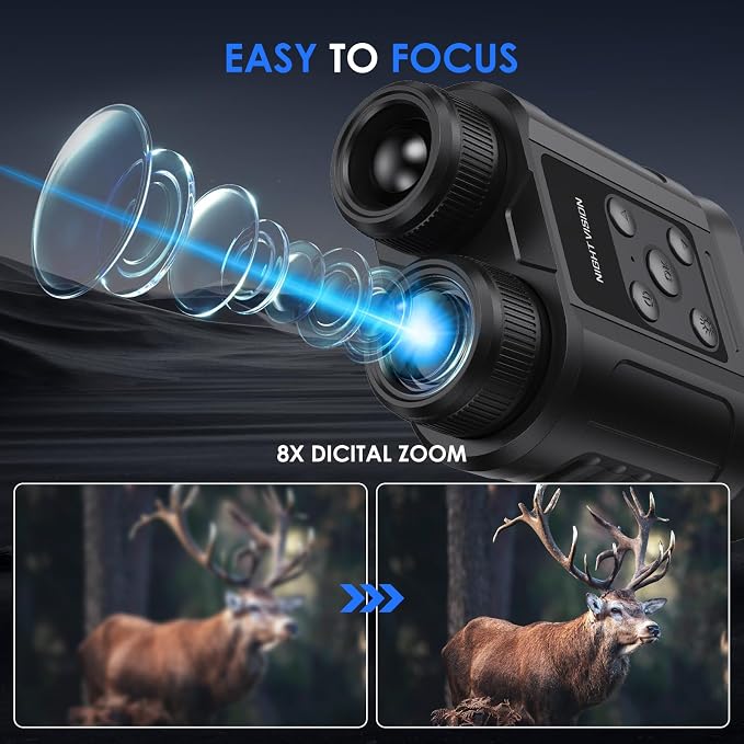 Night Vision Goggles, Compact Night Vision Binoculars, 32GB Card Included - Image 6