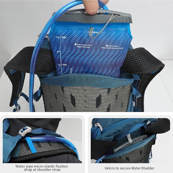 Hiking Hydration Backpack with 3l Water Bladder - Image 5