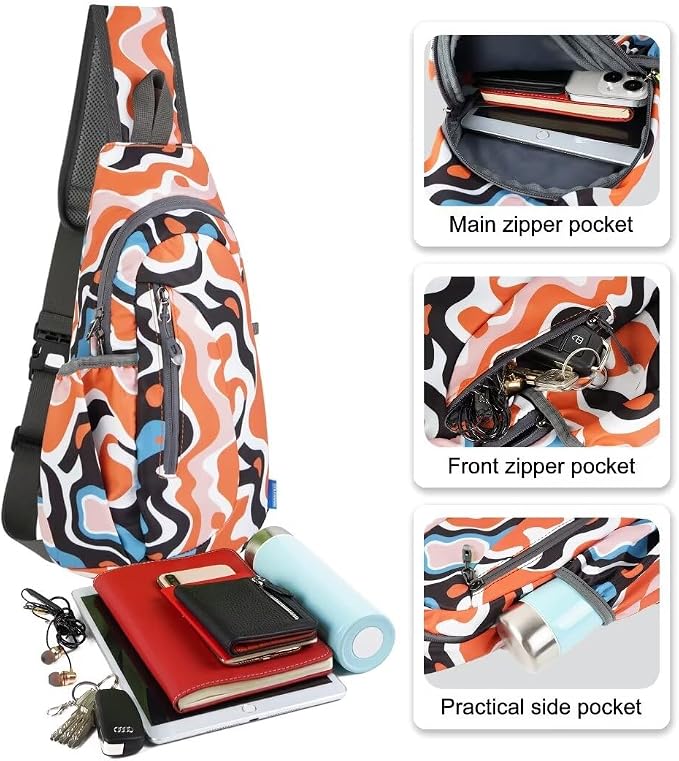 TITECOUGO Small Sling Bag, Lightweight Crossbody Backpack - Image 2