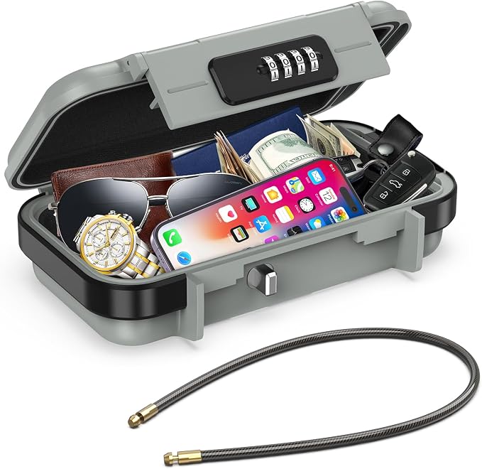 AMIR Portable Safe Box, Combination Security Case LockBox by AMIR