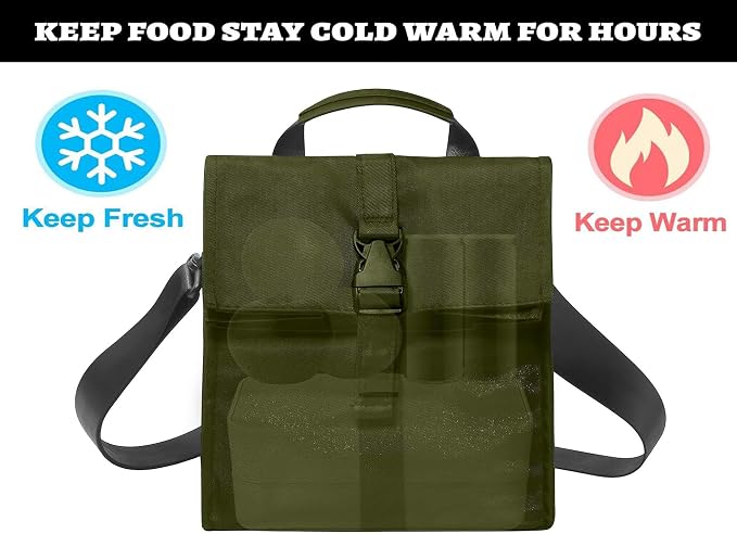 Insulated Foldable Lunch Bag- Lightweight Portable - Image 2