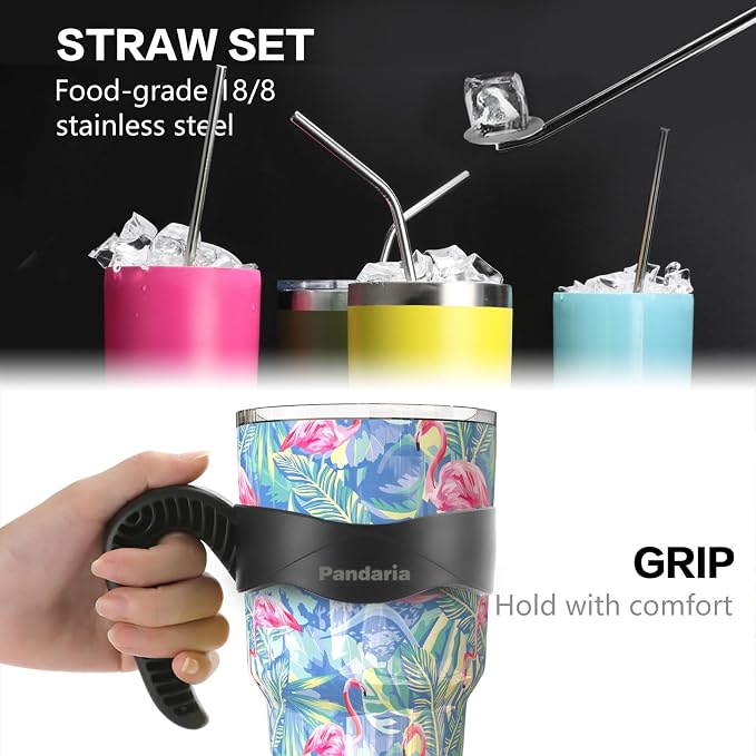 30 oz Spill Proof Tumbler with Handle, 100% Leak-Proof, Cupholder Friendly - Image 5