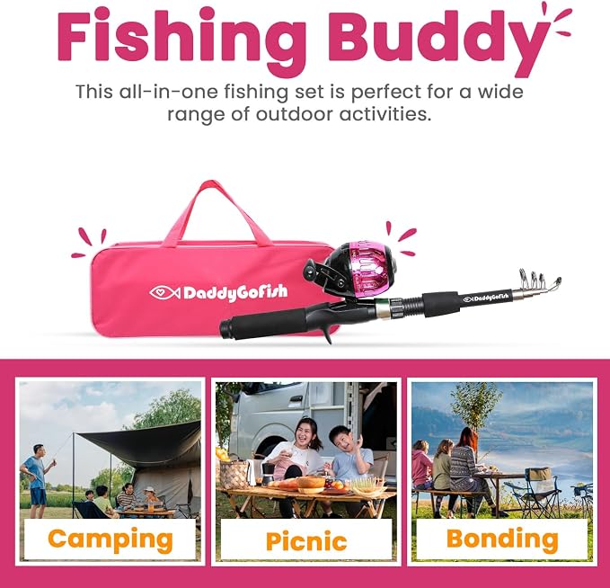 DaddyGoFish Kids Fishing Pole - Image 5