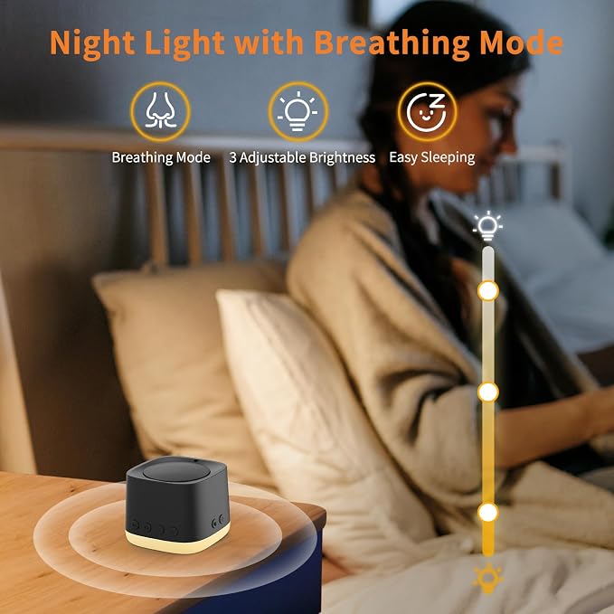 Portable Sound Machine, Mini Travel White Noise Machine - Image 4