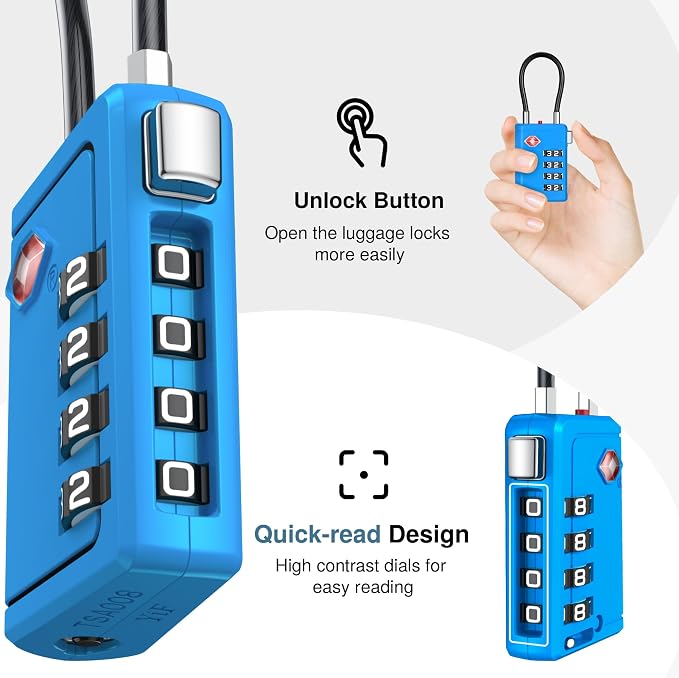 Puroma TSA Approved Luggage Travel Locks - Image 6