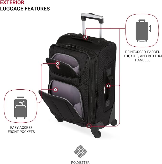 SwissGear Sion Softside Expandable Luggage, 2-Piece Set - Image 5