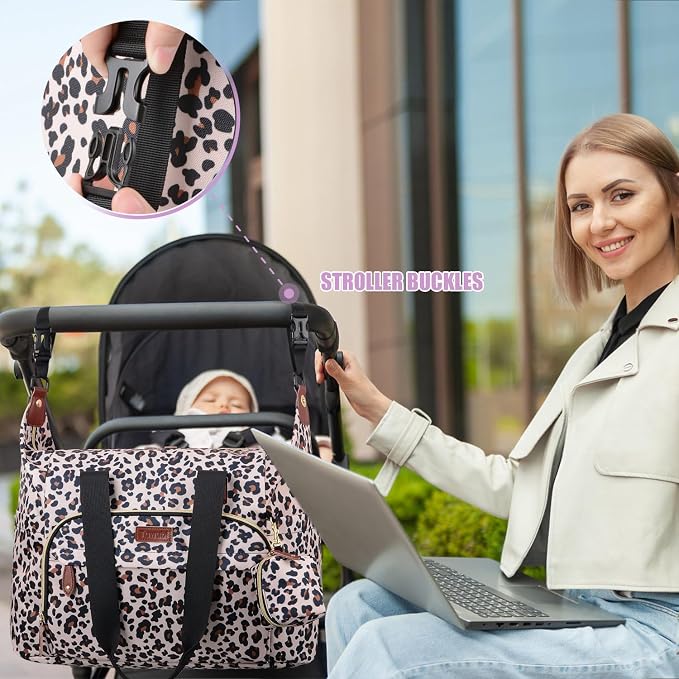 Tuwubi Diaper Bag Tote, Baby Diaper Bag - Image 6