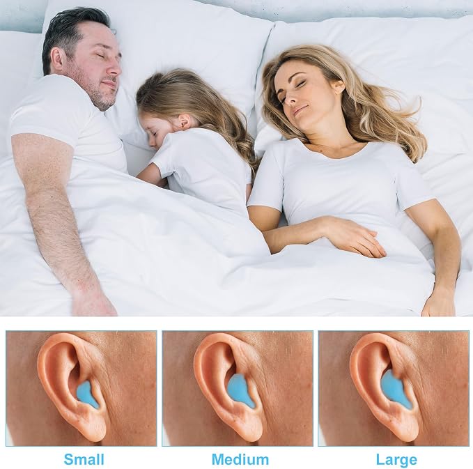 40 PCS Soft Moldable Silicone Earplugs, Reusable Noise Cancelling Earplugs - Image 6