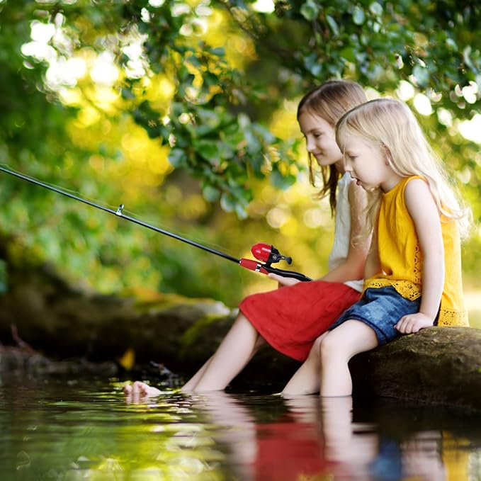 Urban Deco Kids Fishing Pole Kit 2 Pack, Portable Telescopic Kids Fishing Rod - Image 7