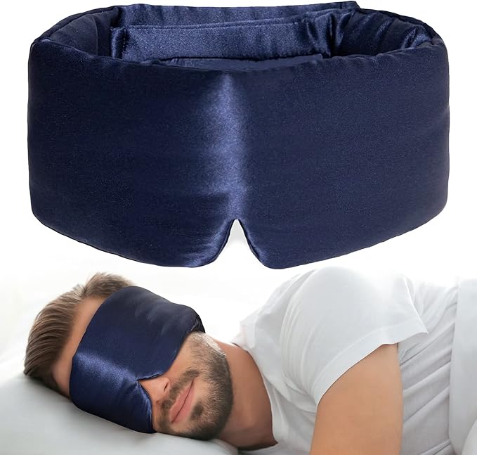100% Natural Silk Eye Mask for Women Men, Soft Pressureless Cooling Blackout - Image 8