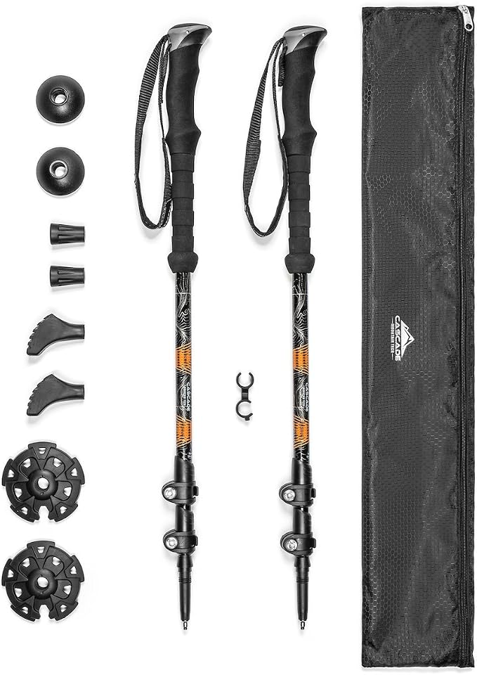 Cascade Mountain Tech Lightweight Aircraft-Grade Aluminum Trekking Poles - Image 5