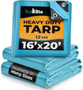 Tarps Heavy Duty Waterproof 16x20-12 mil Thick Camping Tent by TealElite