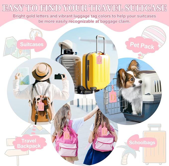 Personalized Initial Luggage Tags - Image 6