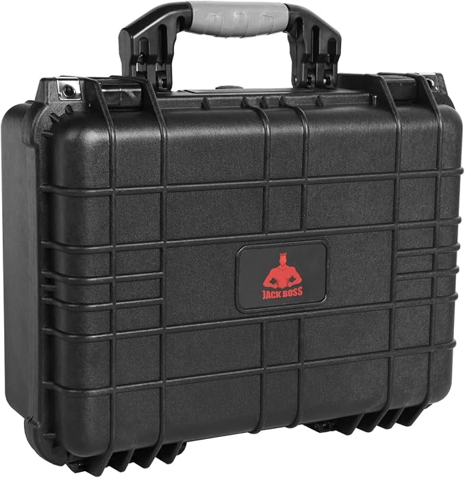 16x 12.8x 6.8 Inch Hard Case, Portable Weather Waterproof Protective Camera Case by JACKBOSS