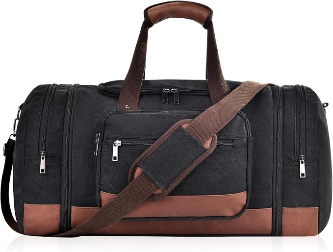 Dimayar Expandable Duffle Bag for Men, 50L Large-Capacity Weekender, - Image 9