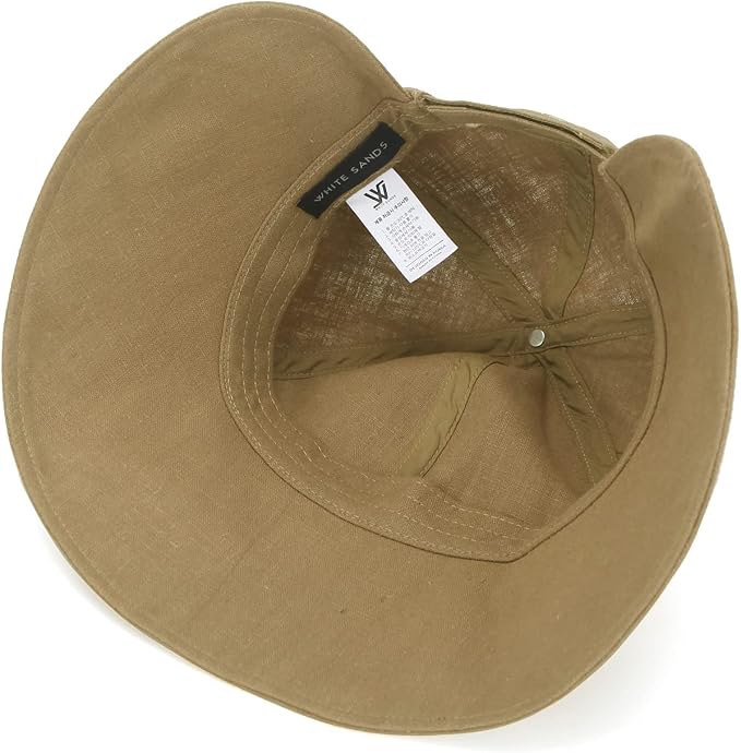 Linen Victorian Bonnet Hat Sun Cap, Foldable Summer Visor | New Katy - Image 6