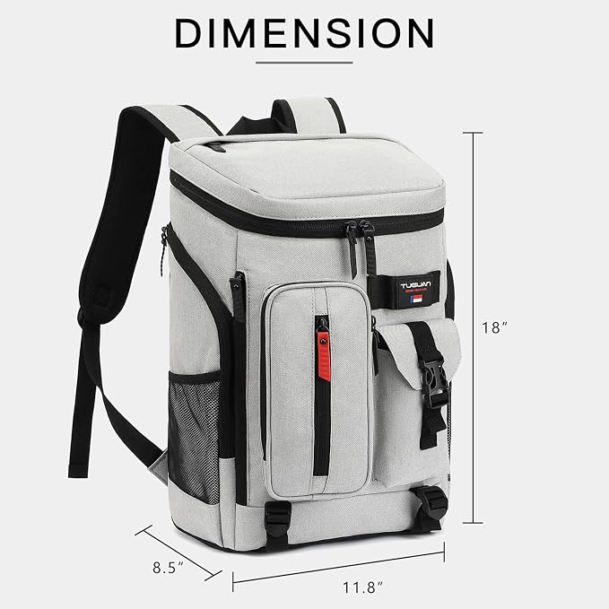 TUGUAN Cooler Backpack 36 Cans Insulated Leak Proof Lightweight Lunch Backpack - Image 6